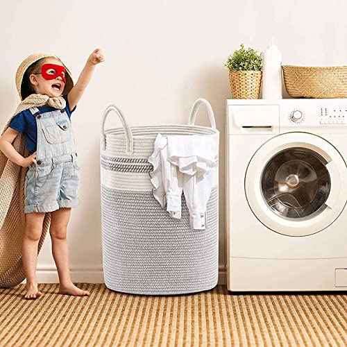 Oversized Cotton Rope Storage Basket - Laundry & Toy Bin Organizer - My Store