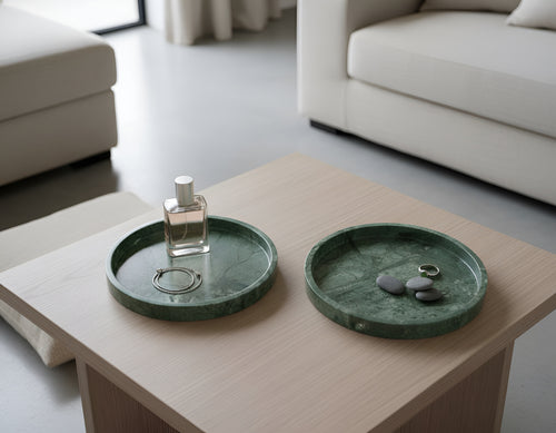India Green Marble Tray - My Store