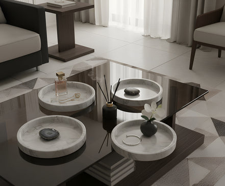 Carrara White Marble Tray - My Store