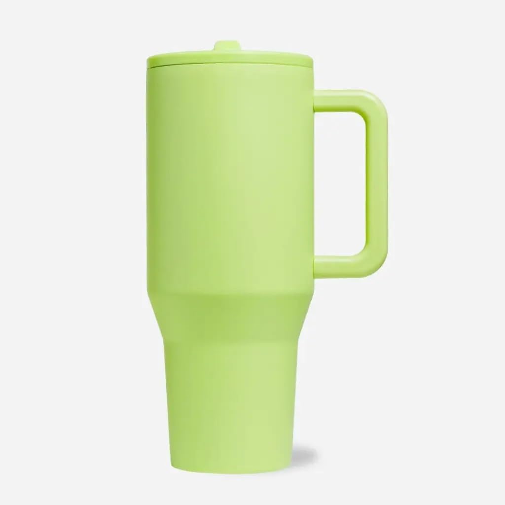 Insulated Stainless Steel Tumbler with Handle, Straw, Lid, 40 oz, Double Wall - My Store