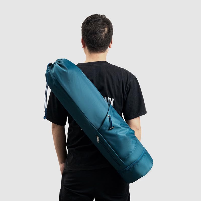 Yoga Mat Bag with Water Bottle Holder and Wet Pocket, Large Multi-Functional Gym Bag for Pilates, Exercise, Fitness, Travel, Portable Crossbody Yoga Mat Carrier - My Store