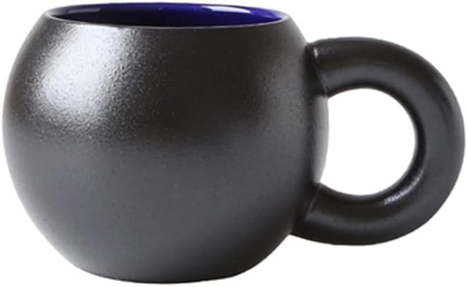 Luxury Spherical Stoneware Coffee Mug, Elegant Cup for Office - My Store