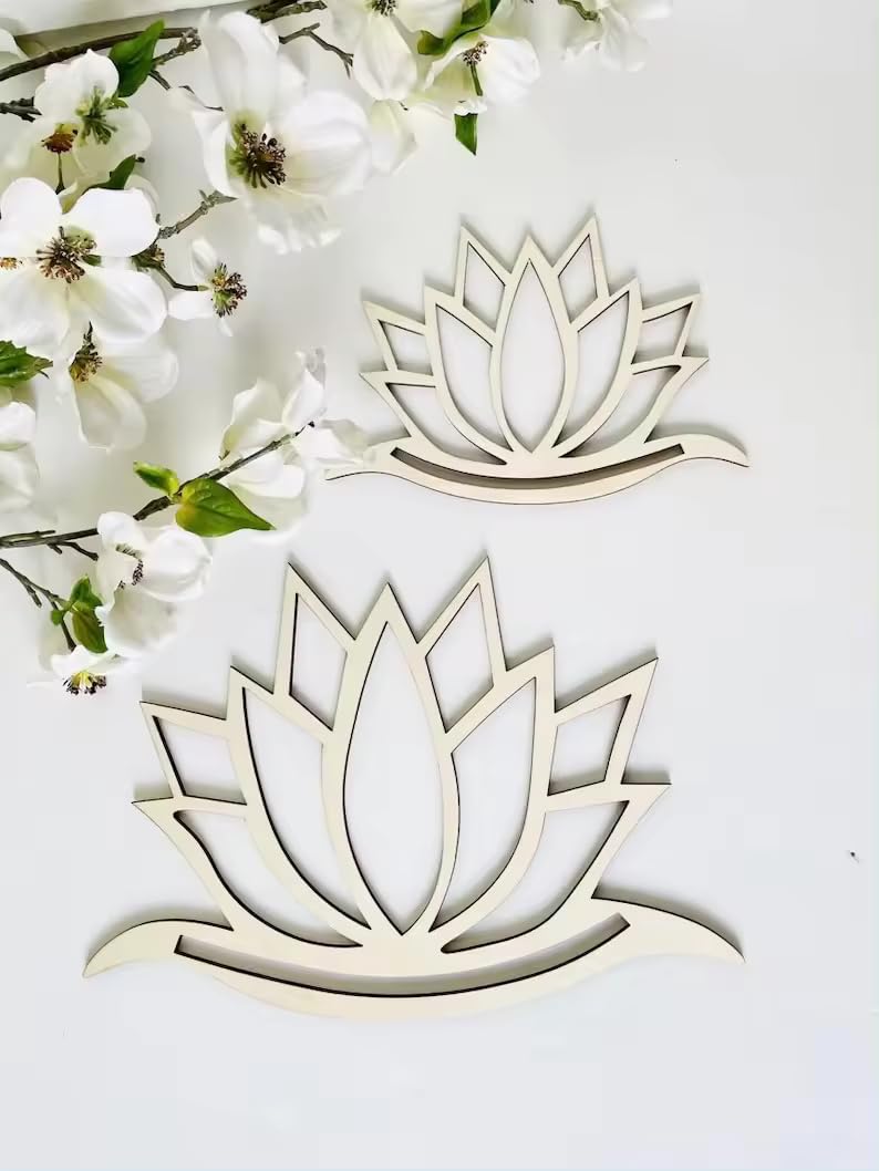 Lotus Macrame Wall Hanging, Boho Large Dream Catcher, Woven Wall Decor, 32.08 Inches Long, White Cotton - My Store