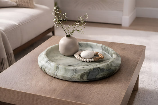 Jade Clouds Marble Tray