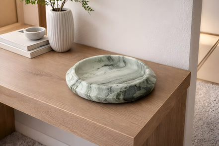 Jade Clouds Marble Tray