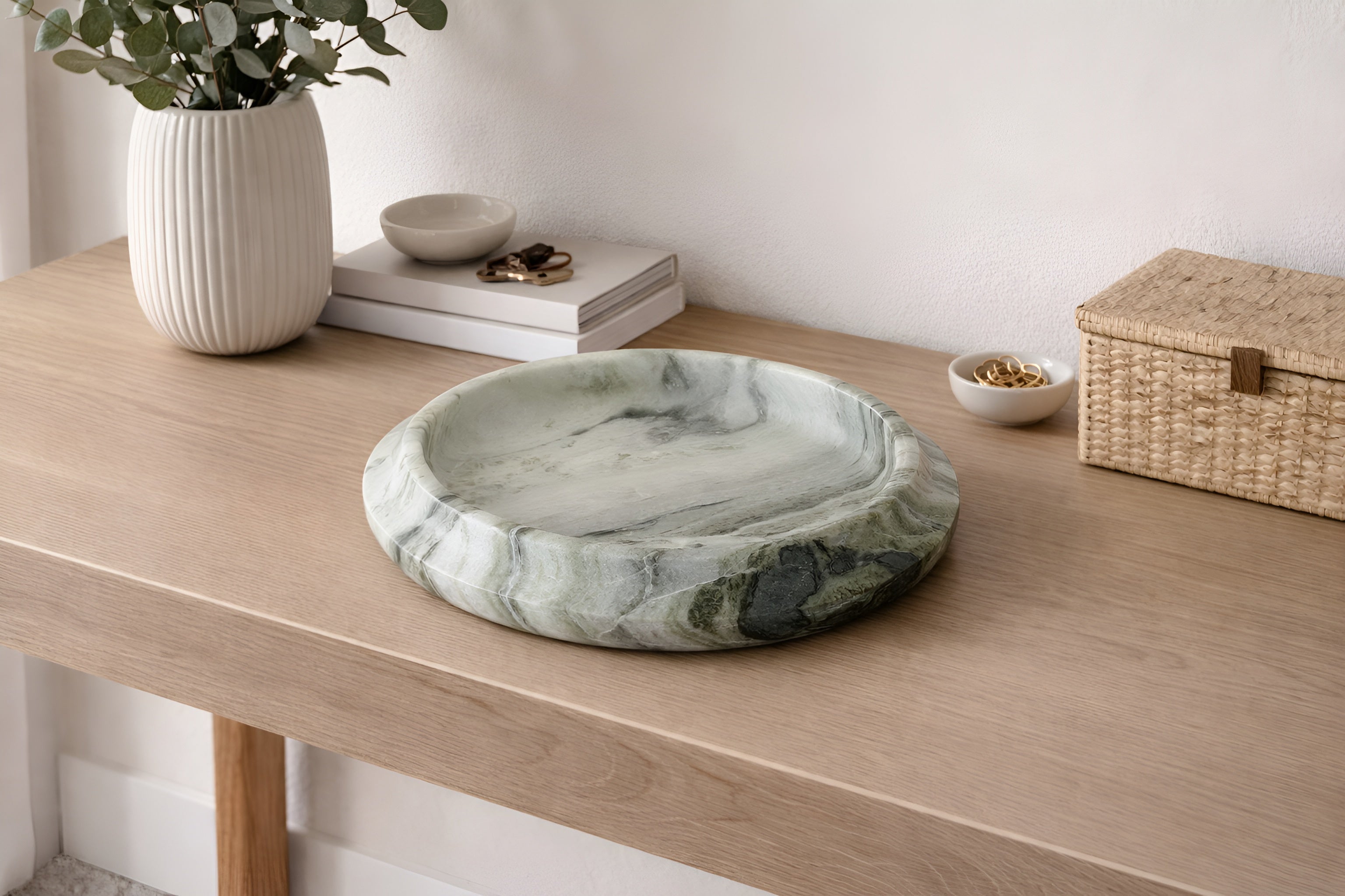 Jade Clouds Marble Tray