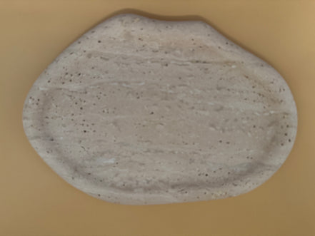 Beige Travertine Tray - My Store