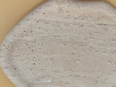 Beige Travertine Tray - My Store