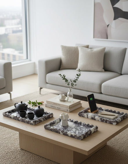 Calacatta Viola Marble Tray - My Store