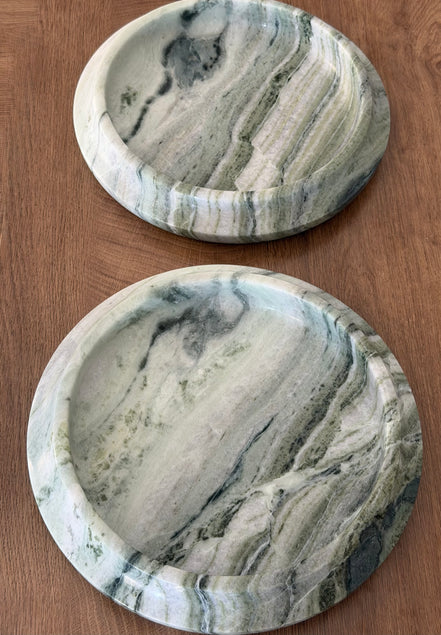 Jade Clouds Marble Tray