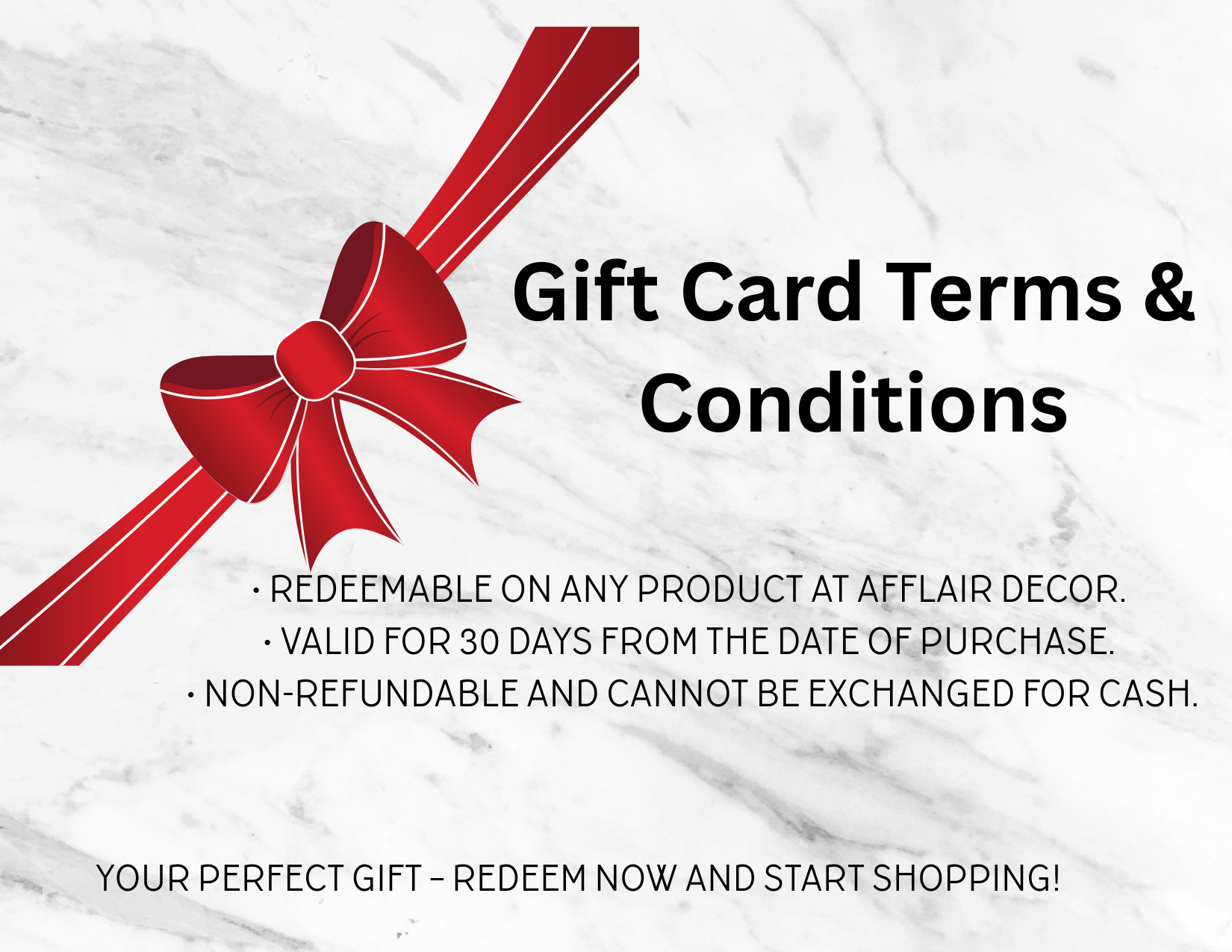 Afflair Decor Gift Card