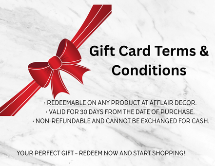 Afflair Decor Gift Card